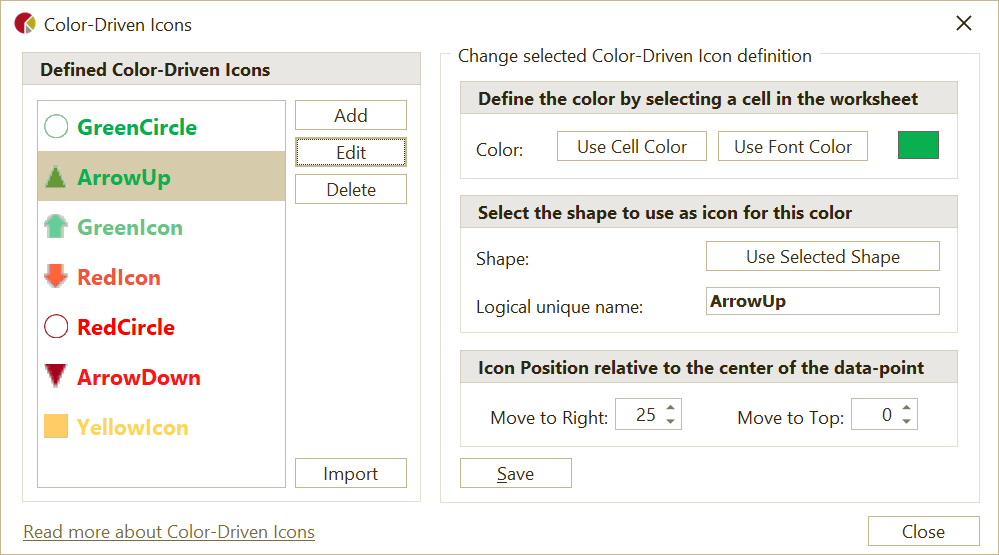 Color Driven-icons form
